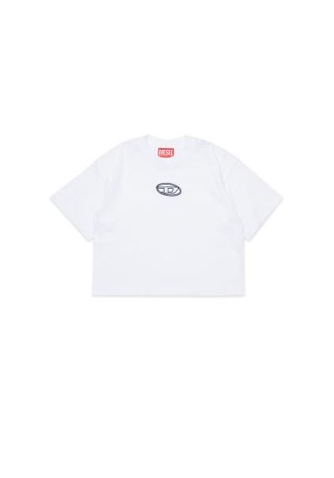 T-shirt crop con logo DIESEL KIDS | J02428 00YI9K100